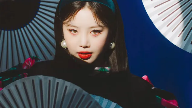 Taustakuva Soojin 'Hwaa' MV Shootissa (2021) '(G)I-DLE' (K-Pop Band) 4K