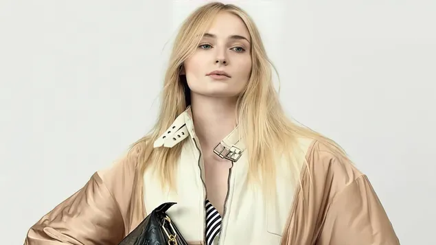 Hình nền Sophie Turner - Chụp ảnh Louis Vuitton 4K