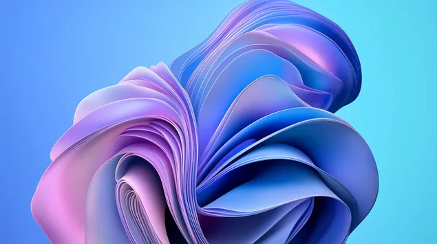 Sudėtingas gradiento bangų dizainas su šiuolaikišku švytėjimu 8K ekrano užsklanda