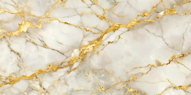 Mermer i bardhë i sofistikuar me vena delikate ari për një prekje elegante 4K sfond