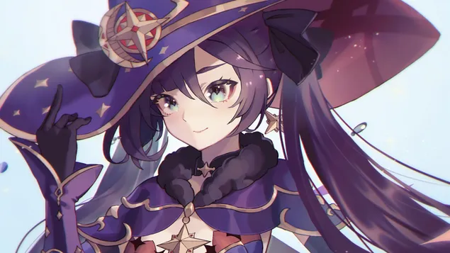 הקוסמת 'מונה' - Genshin Impact [משחק וידאו אנימה] 4K טפט