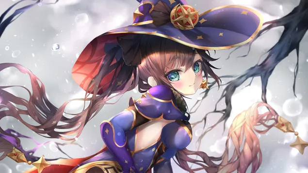 女巫'莫娜' | Genshin Impact（动漫电子游戏） 4K 壁纸