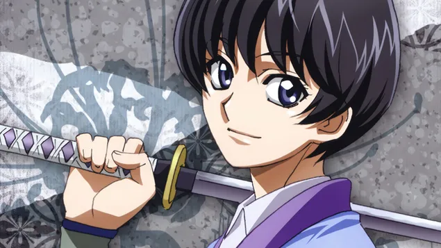 Soujirou Seta از انیمه Rurouni Kenshin کاغذدیواری  4K