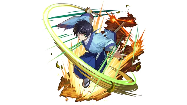 soujirou seta espadachin de rurouni kenshin baixada