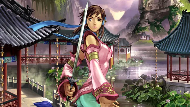 Anime igra Soul Caliber 2K ozadje