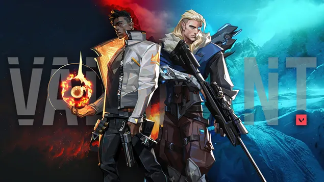 Sova Vs. Phoenix - Valorant (Permainan Video Rusuhan) 4K kertas dinding