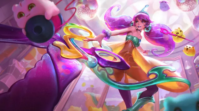Space Groove 'Gwen' Splash Art - League of Legends (LOL) download