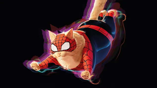 Spider-Cat מספיידרמן: Across the Spider-Verse 4K טפט