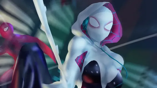 Spider-Gwen maravilla arte de superhéroes