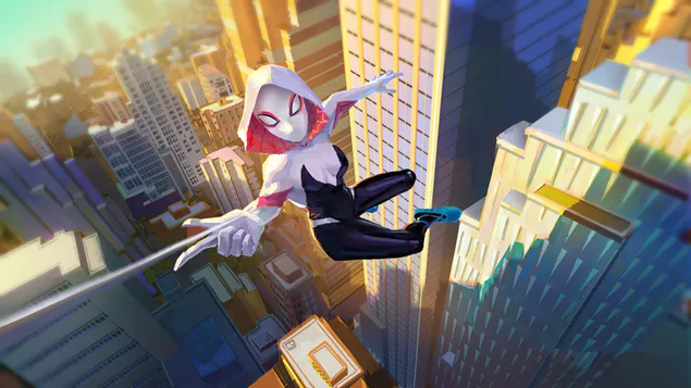 Super-herói Marvel Spider-Gwen 4K papel de parede