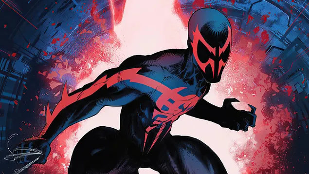 Spider-Man 2099 Marvel Comics Superhero 4K wallpaper