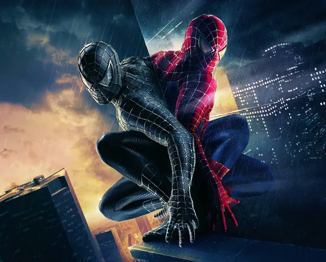 Spider-man 3 - Black Spider-man 4K wallpaper