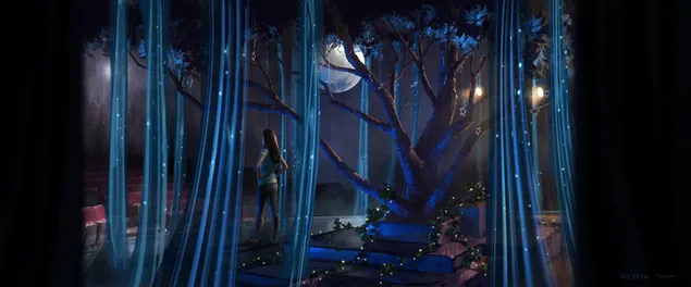 الرجل العنكبوت في المسرح 4K خلفية