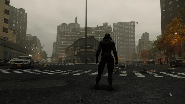 Spider-man - Bandar pada waktu senja 4K kertas dinding