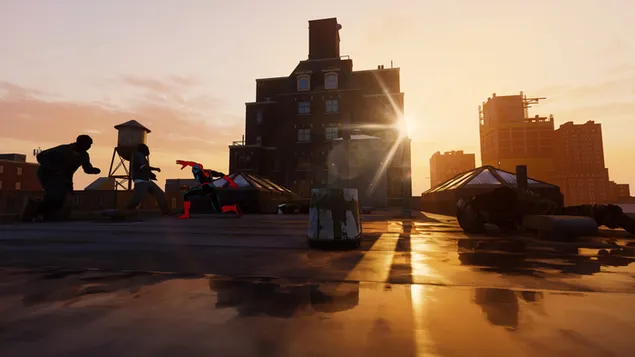 Spider-man - City at sunset