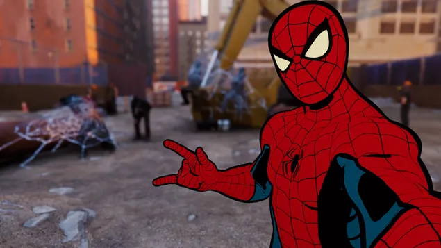 Spider-man cool selfie 4K wallpaper