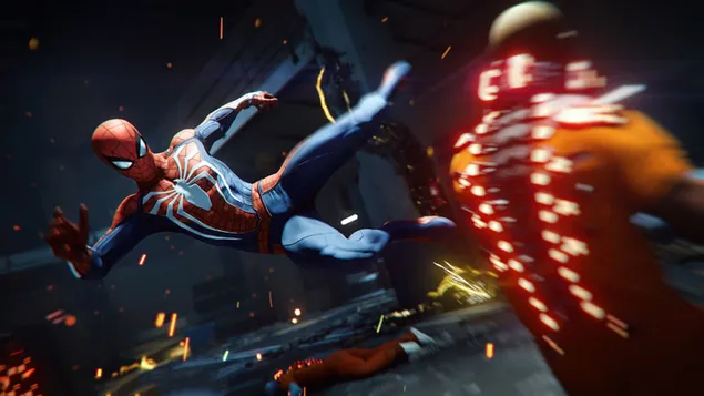 เกม Spider-Man (2019) - Spiderman Fighting In Cellblock 4K วอลเปเปอร์
