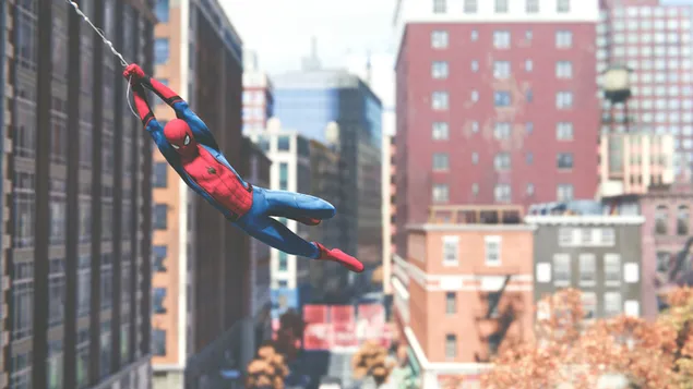 Spider-Man-spel - Spiderman in New York City 2K achtergrond