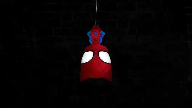 Spider Man Menggantung Terbalik unduhan