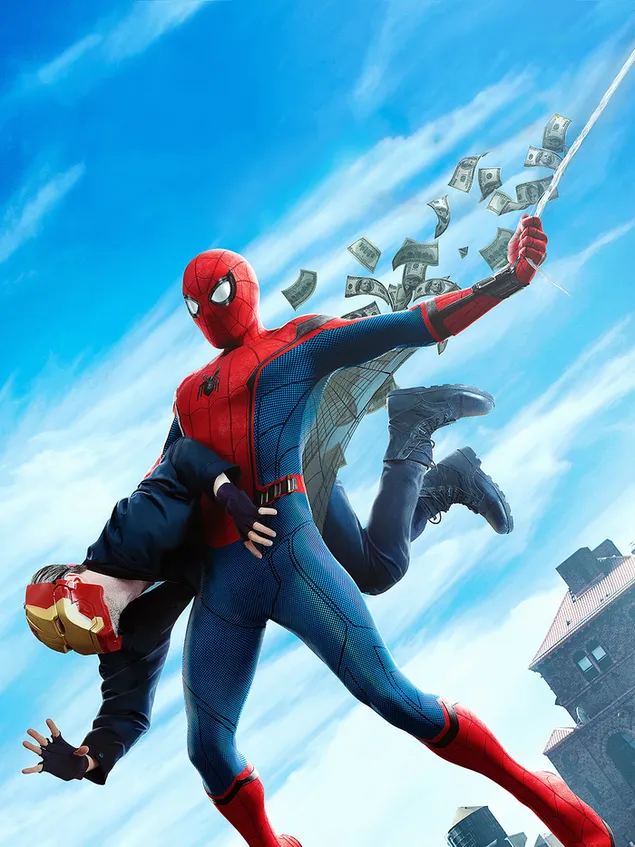 Spider-Man: Homecoming movie - Spiderman con el ladrón de bancos