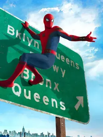 Spider-Man: Homecoming film - Spiderman u akciji 2K pozadina