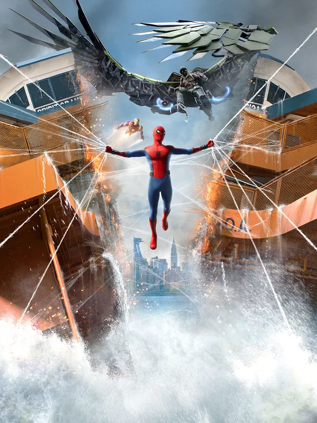 Spider-Man: Film Homecoming - Perisai web Spiderman 2K wallpaper