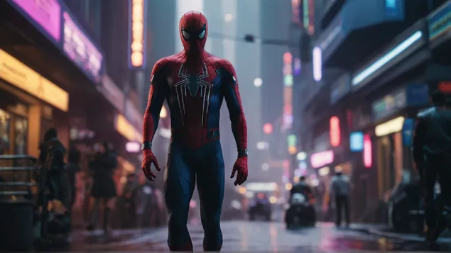 spider-man se phonto cyberpunk lepse