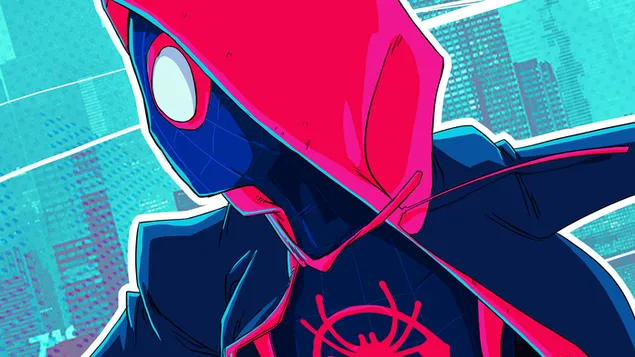Spider-Man: Into the Spider-Verse (Fanart Minimalis) 6K wallpaper