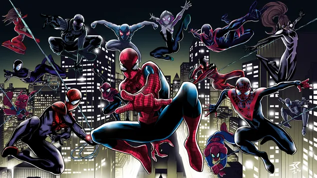 Spider-Man: Into the Spider-Verse film - fanart 4K achtergrond