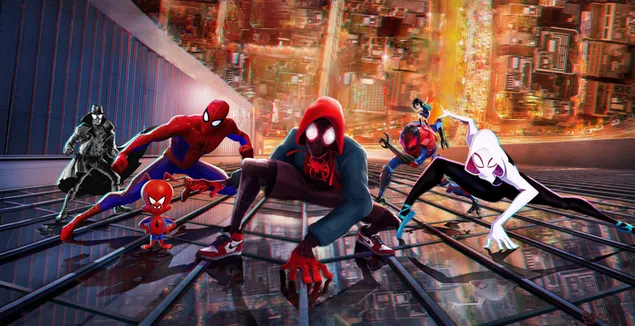 Spider-Man: Into the Spider-Verse movie - Heroes  2K wallpaper