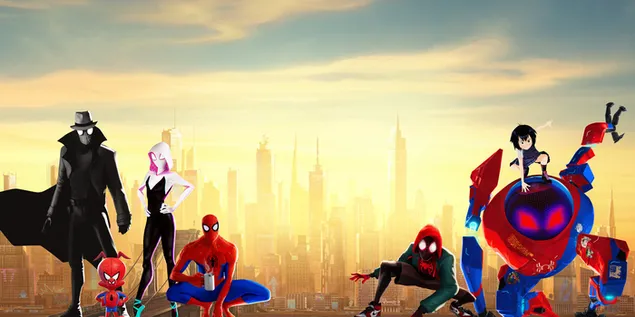 Spider-Man: Into the Spider-Verse movie - Marvel heroes 8K wallpaper