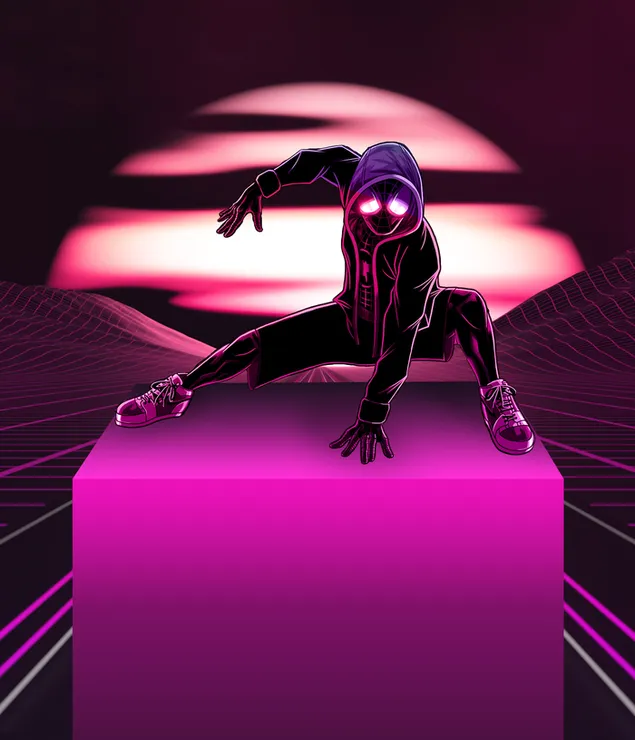 Spider-Man: Into the Spider-Verse movie - Miles Morales digital art 4K wallpaper