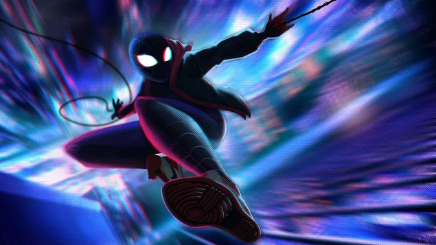spider-man: into the spider-verse hsrt - myyls mvrls bp`vlh hvrd