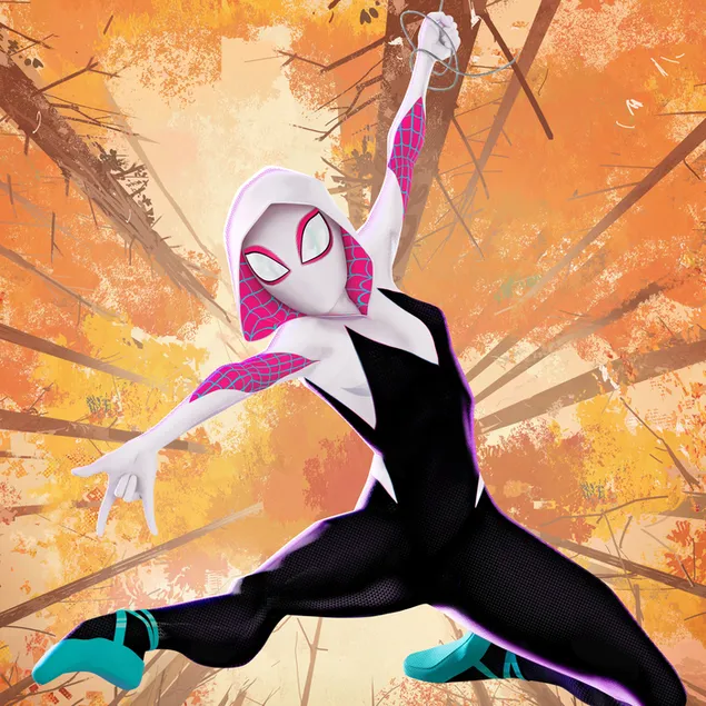 Spider-Man: Into the Spider-Verse movie - Spider Gwen en acción descargar