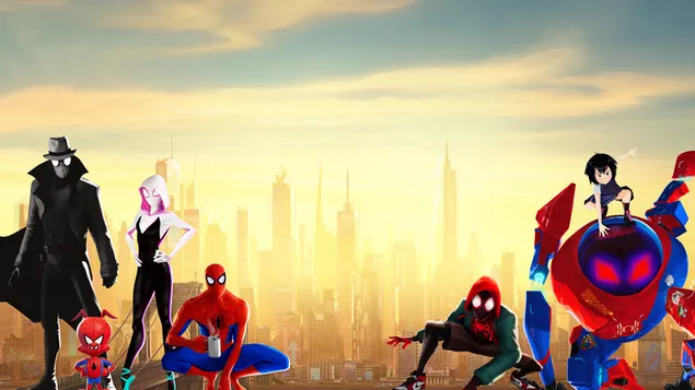Spider-man: Hacia el verso de las arañas 8K fondo de pantalla