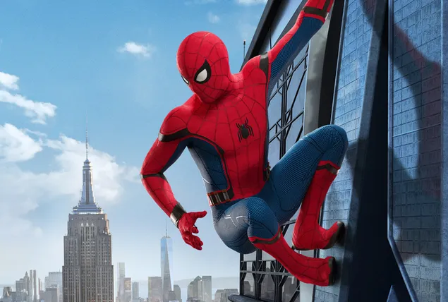 Spider-Man Melihat Ke Bawah Ke Gedung HD wallpaper