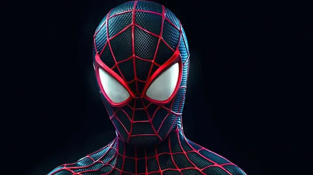 Spider Man Miles Morales:Rood in zwart pak