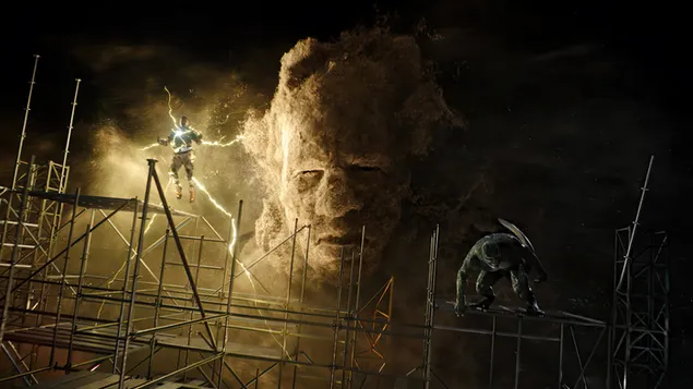 Spider-Man: No Way Home - Sandman، Green Goblin & Electro (فيلم) 4K خلفية