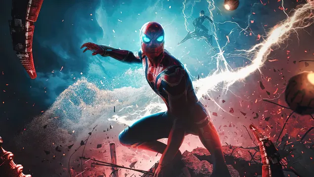 Spider-Man: No Way Home - Spider-Man e Green Goblin (Film) 4K sfondo