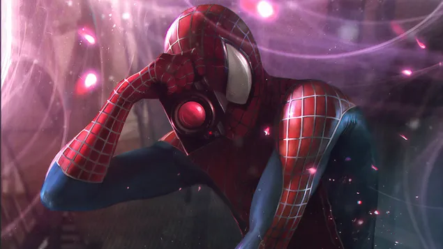 Selfie Spider-Man (Fanart) 4K wallpaper