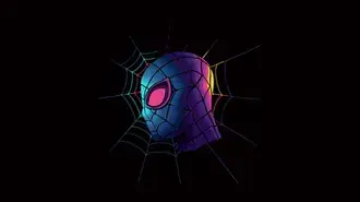 Spider man simple desktop background digital art 2K wallpaper