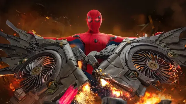 Spider Man: Mencoba Menghancurkan Sayap Hering 4K wallpaper