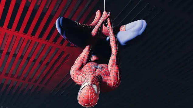 Spider-Man Upside down Ps5 game 4K wallpaper