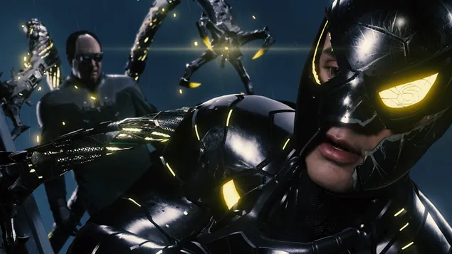 Шпалери Людина-павук проти Дока Ока 4K