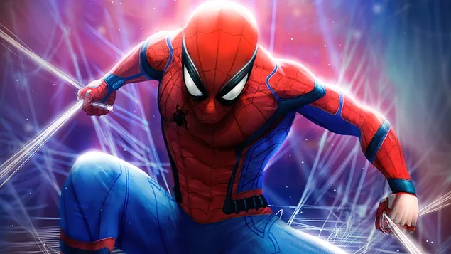 Hình nền Spider-Man Web Shoot (Marvel) 4K