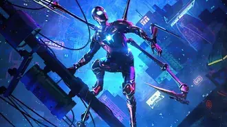 그의 아이언 스파이더 슈트와 스파이더 맨 4K 배경화면