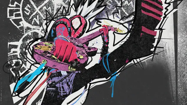 Muat turun Gitar Spider-Punk dari Spider-Man: Across the Spider Verse