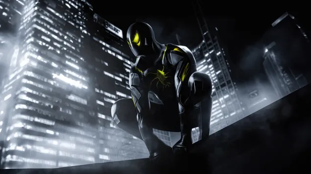 Sut gelap Spiderman advance 4K kertas dinding