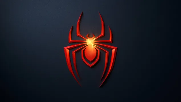 Spiderman movie superhero red yellow logo