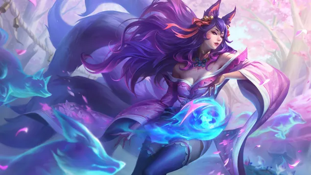 fiore spirituale 'ahri' skin cinese chroma quarzo rosa - league of legends (lol) scarica
